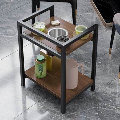 精品麻将桌茶几茶水架烟灰缸茶楼棋牌室专用茶几麻将机旁的角几小