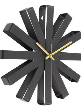 表欧式不锈钢创意挂钟客厅简约钟时尚轻奢个性时钟墙挂T8601表家