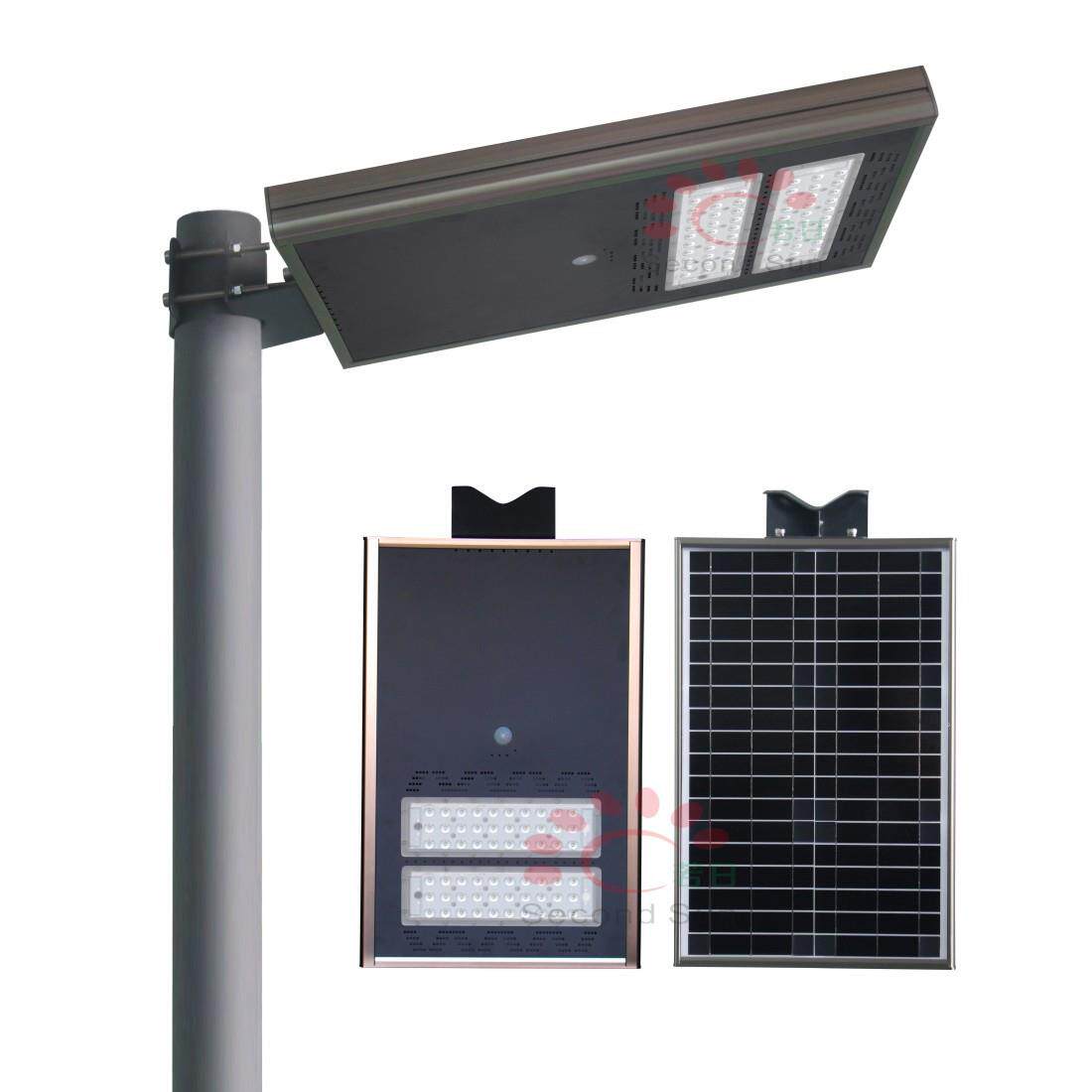 金刚太阳能路灯户外LED80W60W照明道路灯农村小区太阳能板超亮
