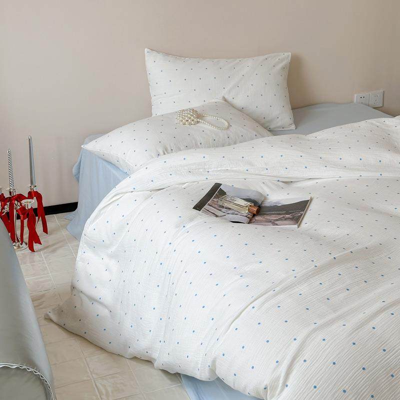 高端a类母婴级纯棉皱皱纱四件套波点纱布被罩全棉双层纱柔软床品4,3C数码配件,其它配件,淘宝优惠券,粉丝福利购,淘宝优惠卷