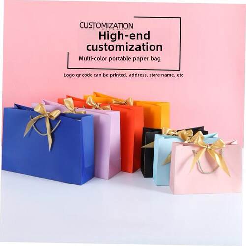 Paper bags custom bowknot tote bags custom gift bags