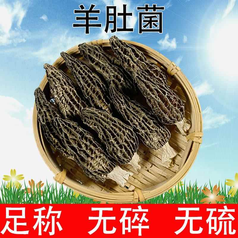 羊肚菌干货100g非野生特级云南菌子食用菌菇新鲜蘑菇新货牛肚菌