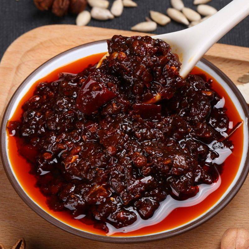 现货阿香婆红油香辣牛肉酱1kg麻味孜然味供拌饭拌面 面辣椒调味酱