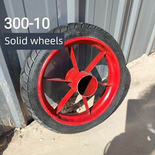 虎车独轮车手推车3.00-10充气轮胎16英寸自卸卡车人力车钢轮辋和