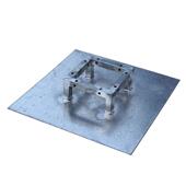 桁架底板室内背景支撑配重底板 舞台铁板固定件加重广告脚