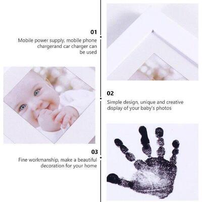Hand Foot Print Photo Frame Holder Baby Rack Desktop