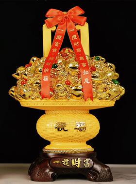 树脂沙金花架鲜花花架手提花篮花盆几何创意插花新年节日摆件