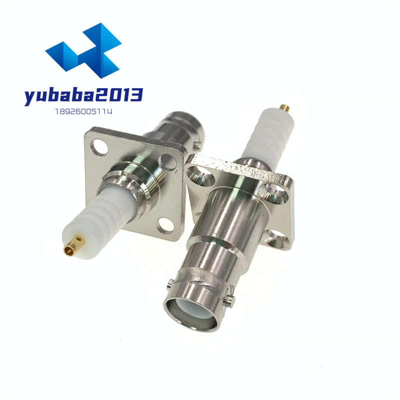 SHV高压连接器 5000V SHV-KFD SHV-JFD BNC高压4孔法兰SHV母座5KV