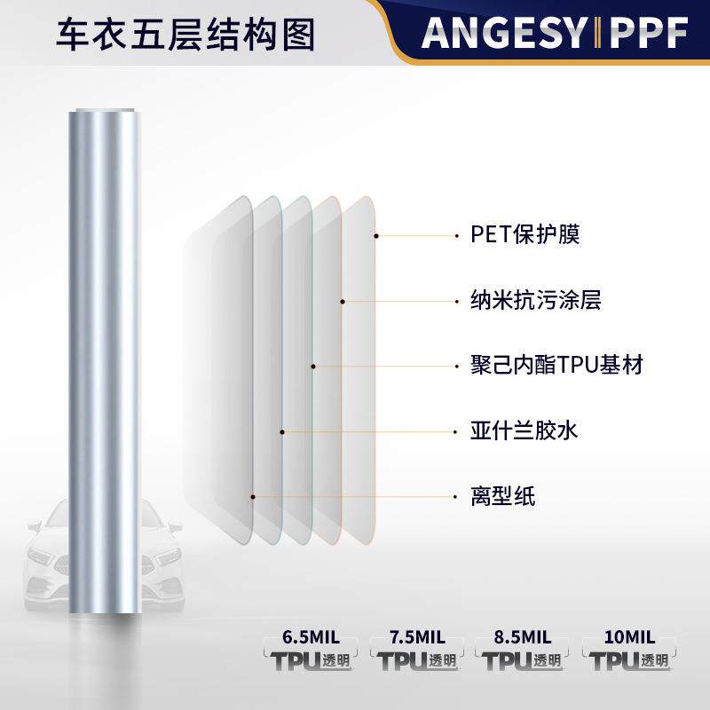 多基汽车漆增亮TPU形透明保材护膜防刮S/85全车隐身贴ppf面车衣膜
