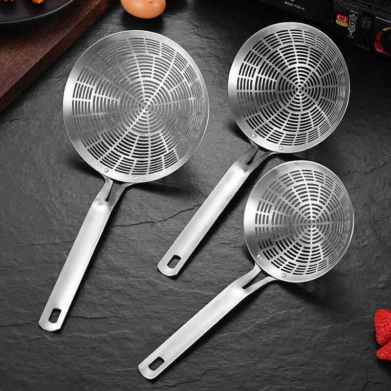 漏勺家用厨房304不锈钢火锅捞勺大笊篱捞面漏网勺子网漏焯水勺