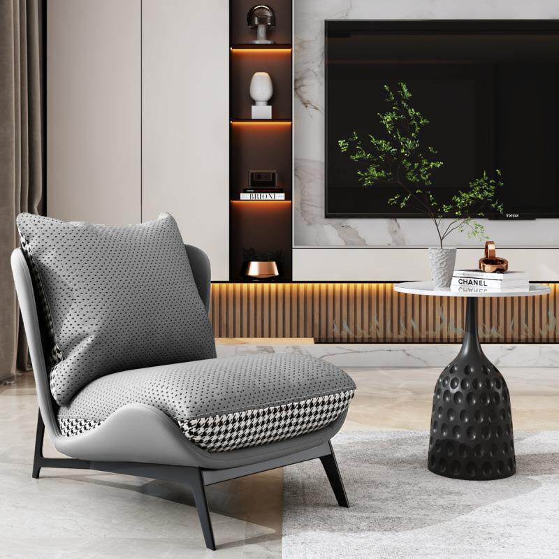 单人沙发椅意式轻奢小户型小沙发客厅阳台网红懒人沙发躺椅休闲椅