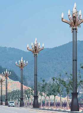 6米8米中华路灯杆路灯市工程景区广政场观主干ZCQ道道路灯照明景