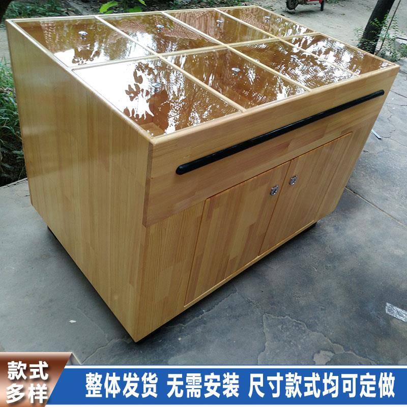 五谷杂粮货架干果零食炒货米面粮油干货展示柜超市散称米柜实木