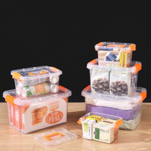 Transparent storage box plastic clothes toys storage box
