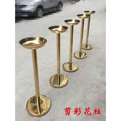 彩割金柱、剪彩花柱、开业花柱、庆典金柱、婚礼礼仪花柱、礼仪花