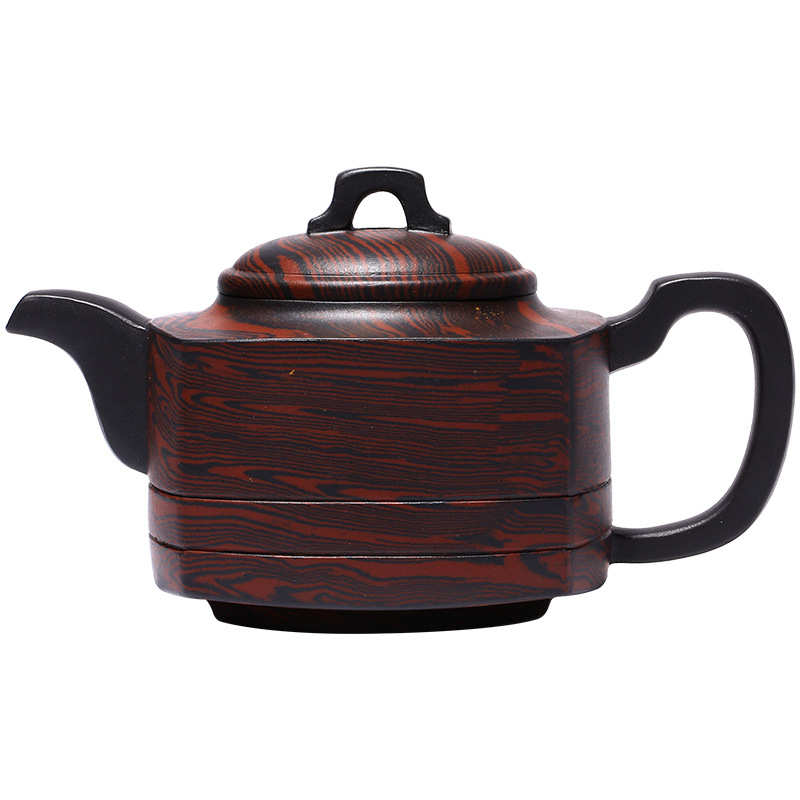 名家批发桥形 家用代销紫砂壶厂家泥绞礼品四方茶壶供应宜兴茶具