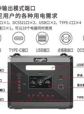 2kW3kW5kW电源移动式家庭储能太阳能发电系统可出口户外应急电源