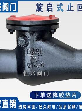 H44T-16旋启式止回阀 铸铁铜芯法兰止回阀DN40 50 80 100 150 200