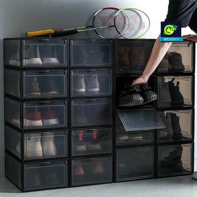 Shoe storage box transparent plastic basketball shoes box