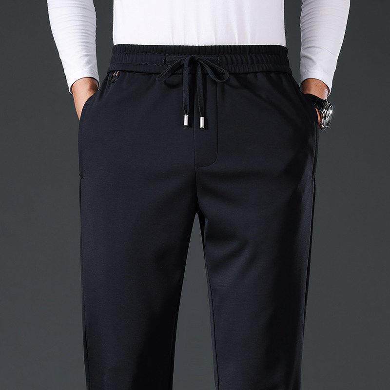 斯蒂芬桑蚕丝休闲裤男春秋季2026新款中老年爸爸装高端男士运动裤