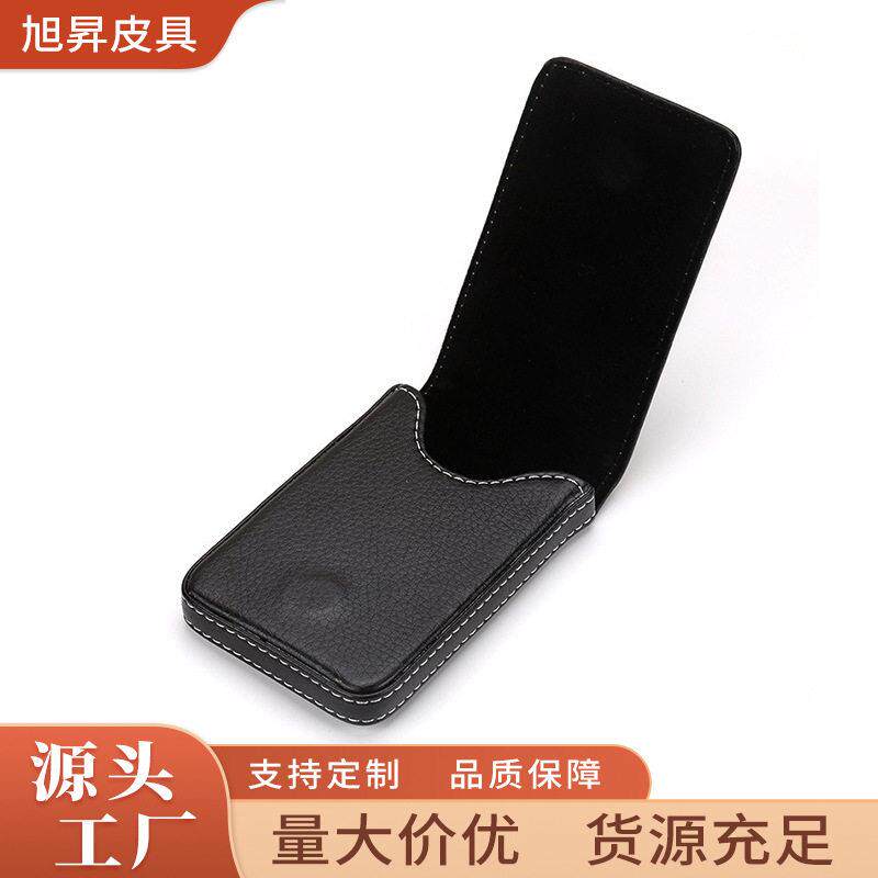 直销名片夹商务时尚简约翻盖皮质大容量女式名片盒收纳盒pu卡包