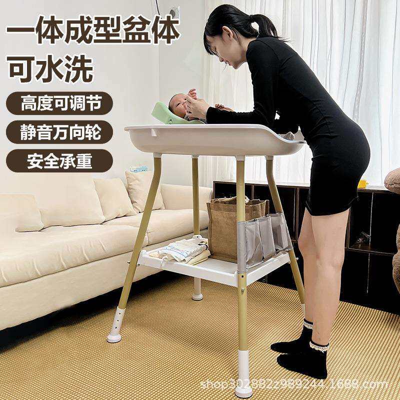 新款宝宝护理台婴儿换尿布台月子中心用品高低可调二合一婴儿床