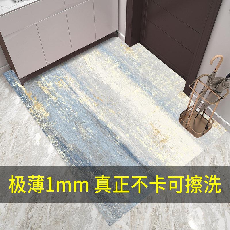 超薄地垫不卡门1mm入户门脚垫门垫进门门口可裁剪pvc皮革入门地毯