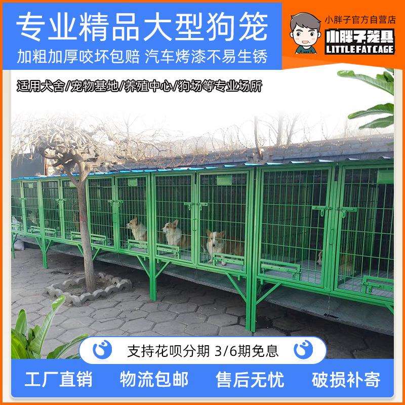 犬舍室外狗笼子中大型犬特大号边牧狗房子加粗跑笼养带厕所别墅