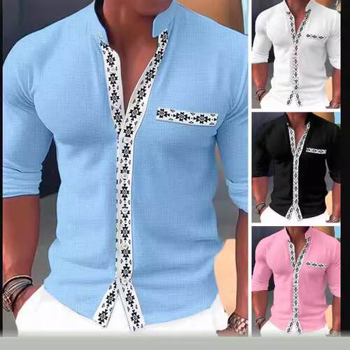 Long sleeved shirt men's thin shirt