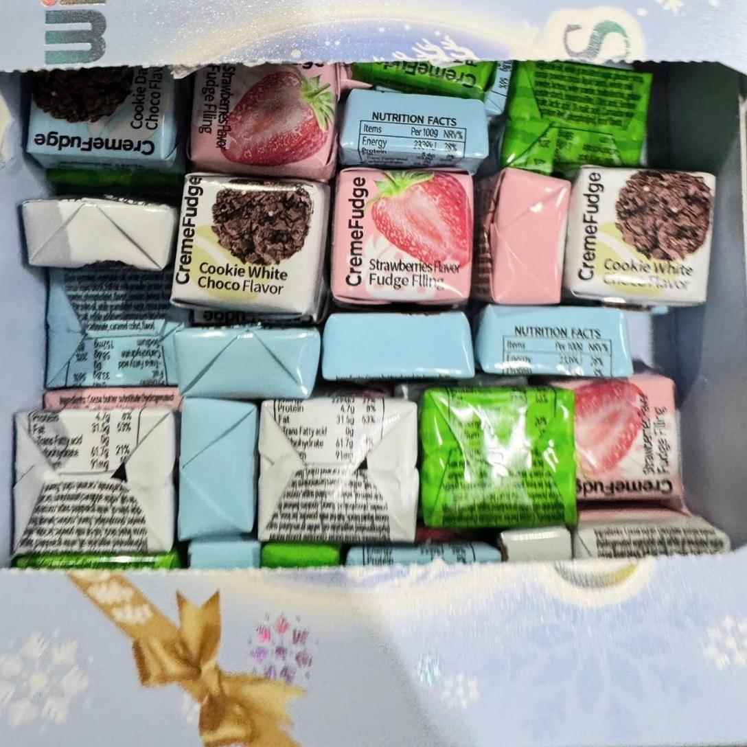 【1117人收藏】圣诞节漫雪可可脂巧克力盒装混合口味送男女朋友高