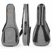 灰色尤克里里加厚包 23寸ukulele棉麻琴包 10mm乌克丽丽琴袋