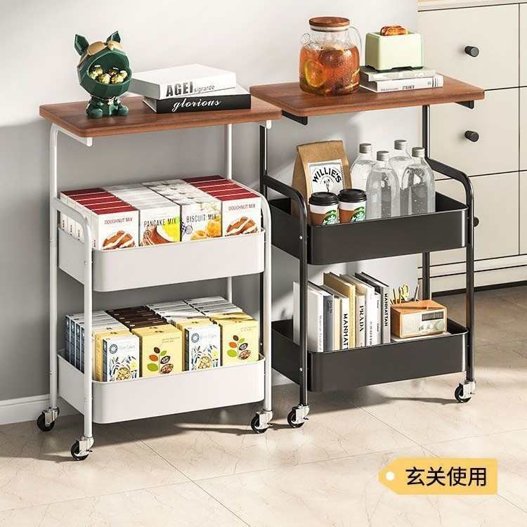 移动置物架床边桌多功能置物架小推车置物架多层浴室卫生间床头柜