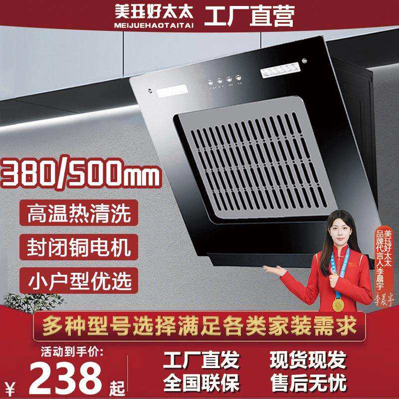 公寓小型抽油烟机迷你小尺寸简易侧吸壁挂式单灶脱排吸油烟机