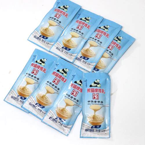 熊猫牌炼奶12g调制加糖炼乳方便携带小包奶茶挞面包蛋糕烘焙炼奶