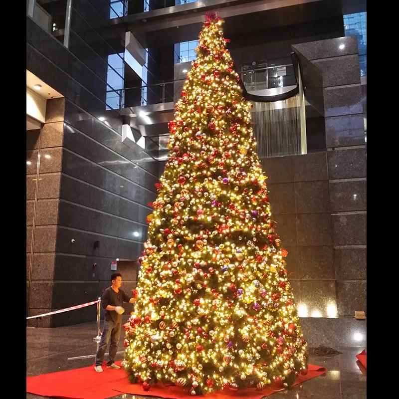 户外商用编程大型圣诞树装饰发光幻彩仿真聖誕樹christmas tree