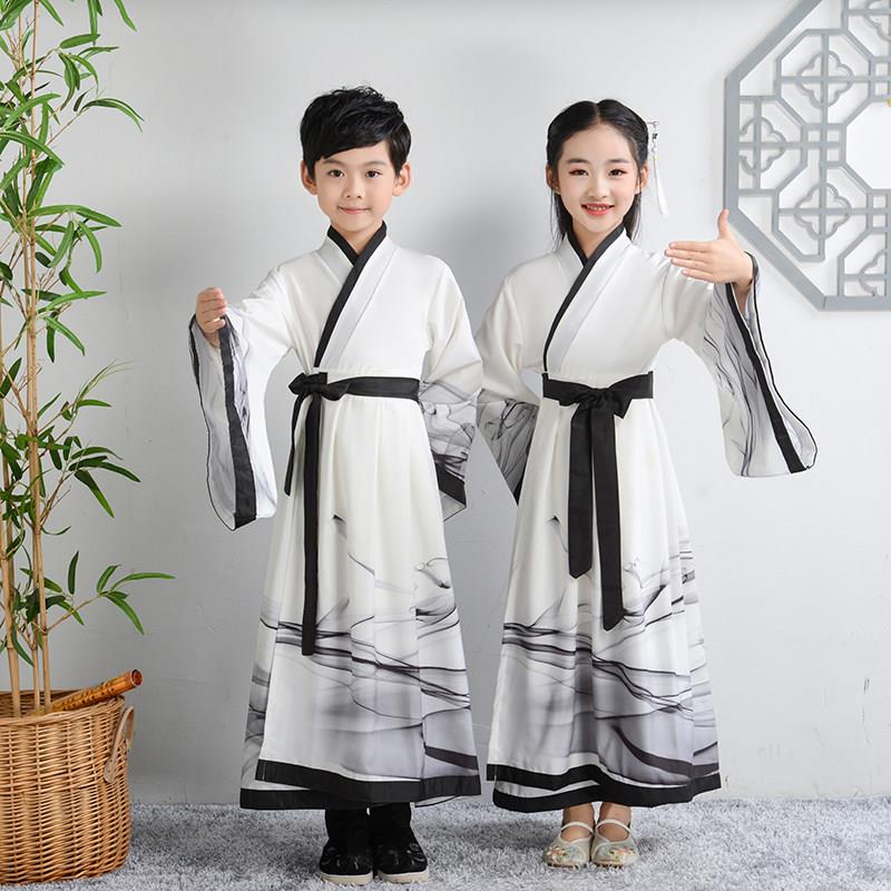 古代儿童汉服男款宋朝秀才书生服装诗人苏东坡苏轼衣服孔子国学服