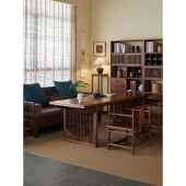 杪轩宋式 茶台茶室泡茶 美学茶桌椅组合黑胡桃实木茶桌办公室新中式