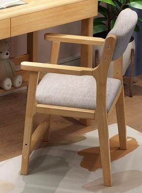 实儿童学习椅子可椅升降餐椅木宝宝靠学背椅书桌卧室中89035小生