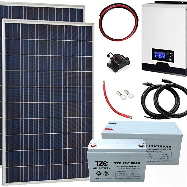 太阳能光伏系统48V5KW8KW10KW储能一体机备用电源太阳能系统