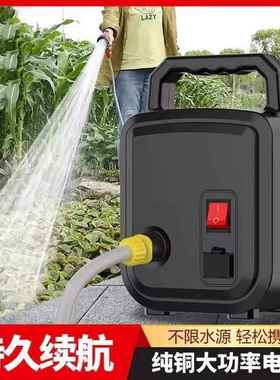 便携式充电式抽水泵浇菜神器园林花草浇水新型农用浇地家用抽水机