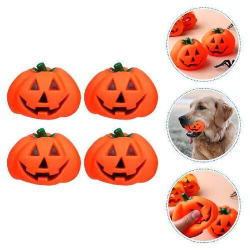 4 Pcs Dog Chewing Toys Halloween for Large Dogs Pet Bite