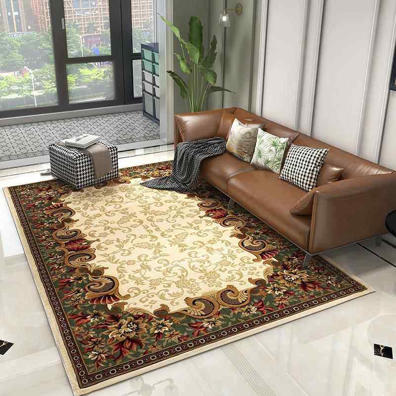 正品正品欧美式地毯高端别式墅体立雕花新地中式客厅茶几卧室垫大
