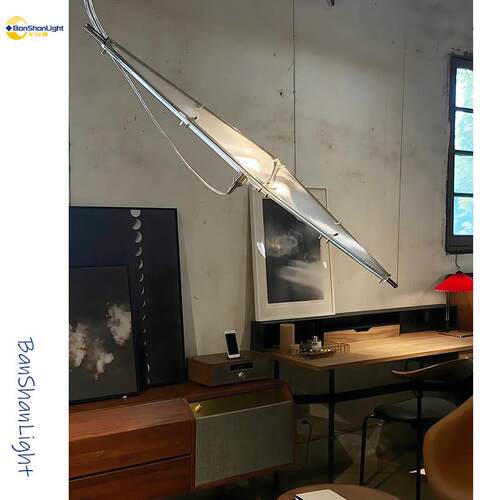 SINGCHAN陈星宇饭厅吊灯现代简约设计师工业风loft楼梯吧台玻璃灯