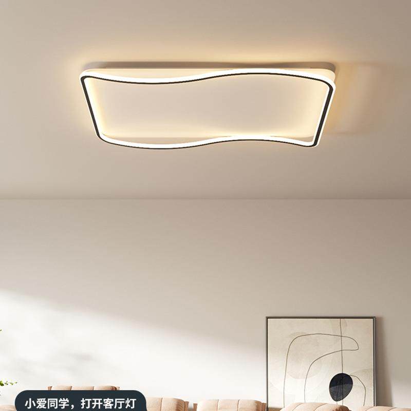 新款客厅灯led现代简约长方形吸顶灯大气餐厅卧室灯方形灯具