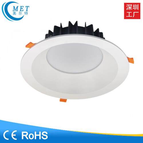 厂家直销 商用嵌入式筒灯 10寸深防眩筒灯开孔240-280mm30W40W50W