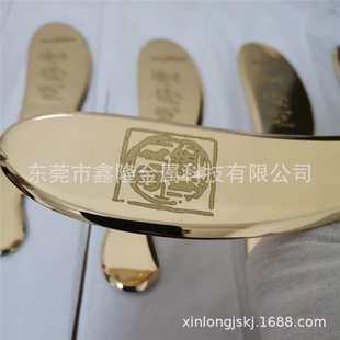 厂家供应H65黄铜刮痧板 问痧堂李氏砭法虎符铜砭 T2紫铜刮痧板