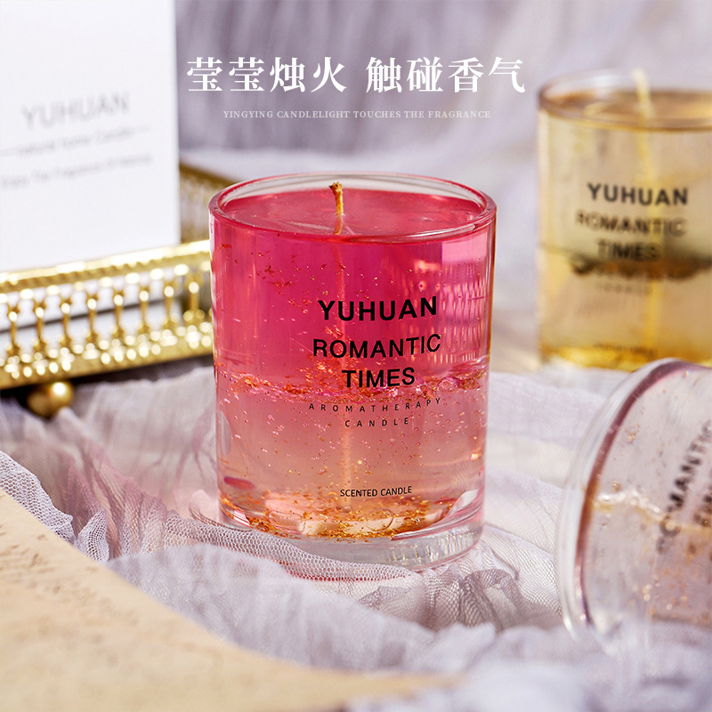 伴手礼精油果冻香薰蜡烛卧室蜡片
