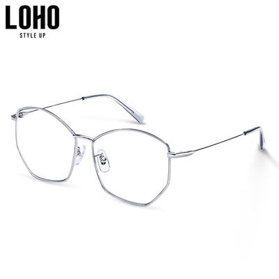 高档L辐OHO配防蓝颜光防射护目韩版素网红眼镜潮女平光镜框显瘦可