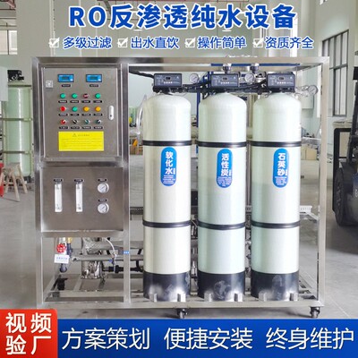 双级反渗透净水器处理净水机设备工业超纯水ro一体化去离子水