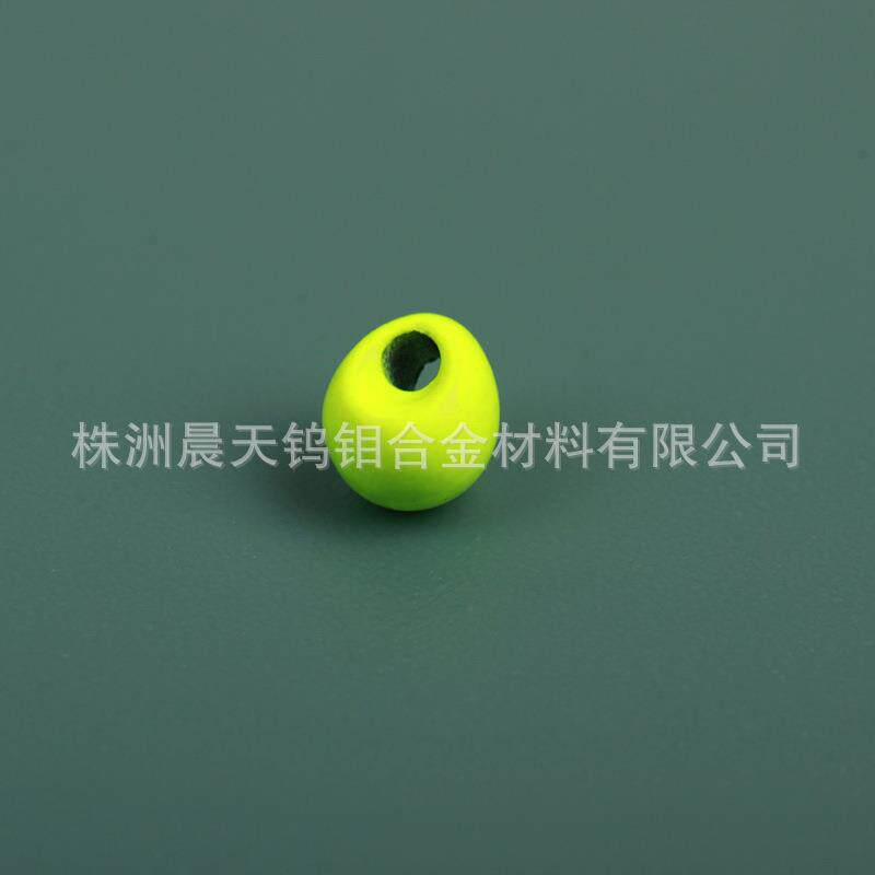 荧光偏心孔珠2.3/2.8/3.3/3.8水滴款飞蝇钓用钨渔坠钨珠 量大从优